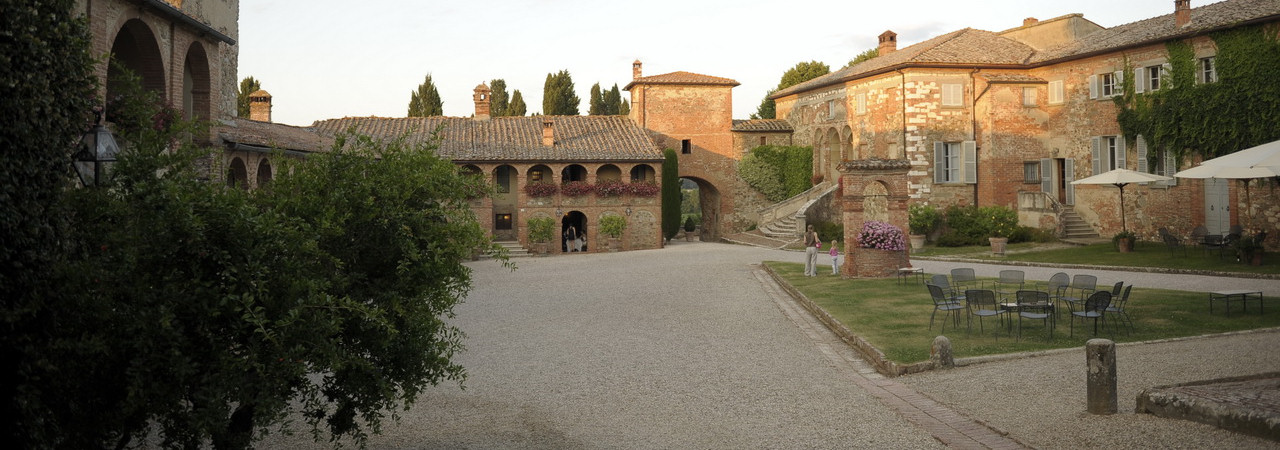 Intimacy in a medieval hamlet in the Chianti Hills of Tuscany
